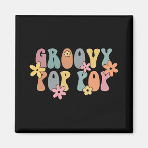 Groovy P P Nieuwe Opa Zwangerschapsaankondiging Magneet