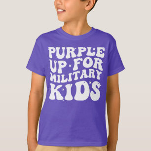 Groovy Paars voor militair Kinder kind T-shirt