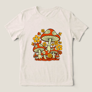 Groovy Paddenstoelentuin Delight Tri-Blend Shirt