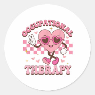 Groovy Paediatric Occupational Therapy OT Valentij Ronde Sticker