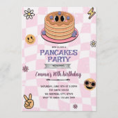 Groovy pancake party invitation (Devant)