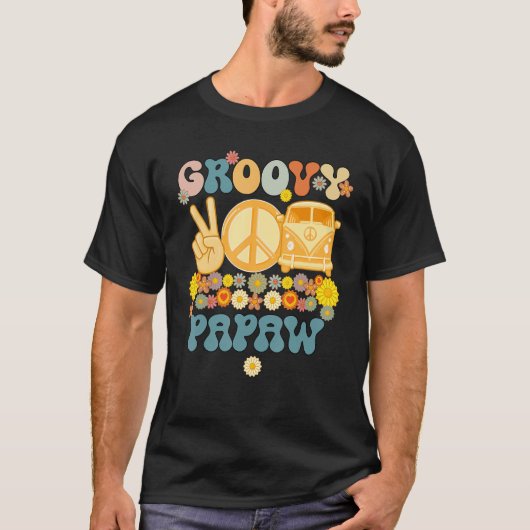 Groovy Papaw Retro Matching Family Baby shower Fat T-shirt (Voorkant)