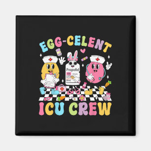 Groovy Pasen Dag Egg-stra Geweldige Icu Bemanning Magneet