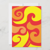 Groovy Peace Beer 1960's Style Invitation Kaart (Achterkant)