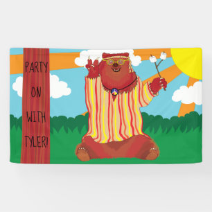 Groovy Peace Beer Party Banner