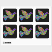 Groovy Peace Dove Sticker (Vel)