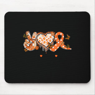 Groovy Peace Love Cure Multiple Sclerosis Awarenes Muismat