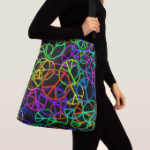 Groovy Peace Rainbow Crossbody Tas (Dichtbij)