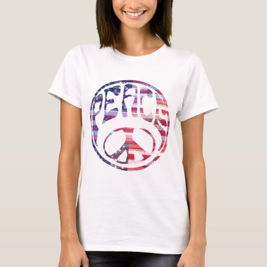 Groovy Peace Sign T-shirt (Voorkant)