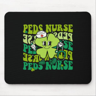 Groovy Peds Verpleegster Funny St Patricks Day Kin Muismat