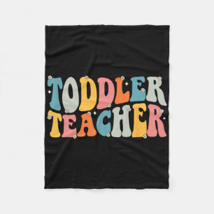 Groovy Peuter Leraren Waardering Terug naar School Fleece Deken