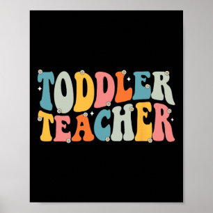 Groovy Peuter Leraren Waardering Terug naar School Poster