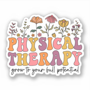 Groovy Physical Therapist - Schattigee Fysiotherap Sticker