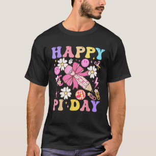 Groovy Pi Dag 3 14 Coquette Bow Wiskunde Docenten T-shirt