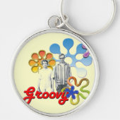 Groovy: Pop kunst Sleutelhanger (Voorkant)