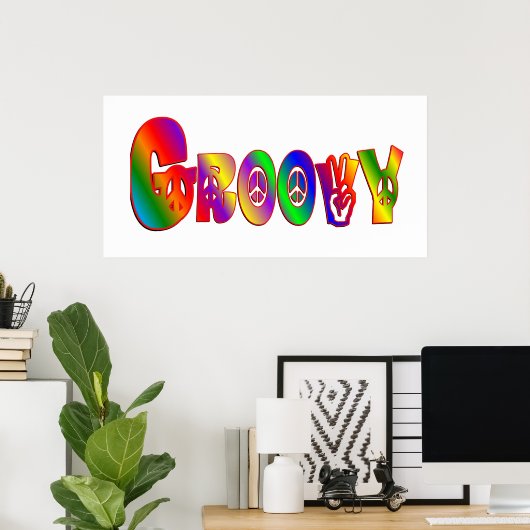 GROOVY POSTER (Thuiskantoor)