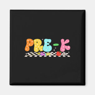 Groovy Pre-k Terug naar school Eerste schooldag Bo Magneet