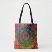 Groovy psychedelic canvas tas (Voorkant)