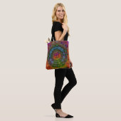 Groovy psychedelic canvas tas (Op model)