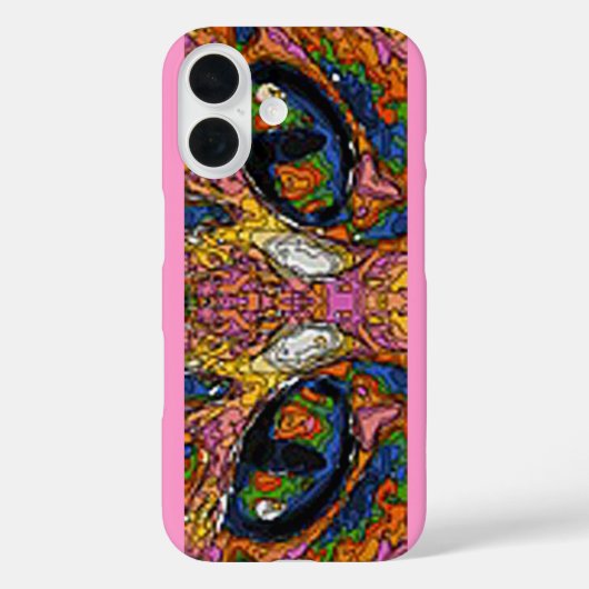 Groovy Psychedelic Cat Eyes Case-Mate iPhone Case (Achterkant)