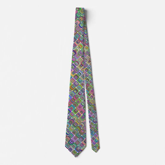 Groovy psychedelic hippie-stijl Thunder_Cove Stropdas (Voorkant)