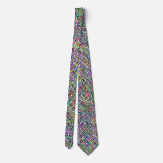 Groovy psychedelic hippie-stijl Thunder_Cove Stropdas (Achterkant)