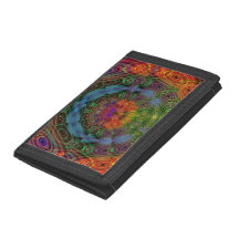 Groovy psychedelic nylon wallet