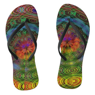 Groovy psychedelic teenslippers