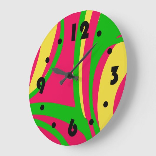 Groovy Psychedelic Wall klok (Hoek)