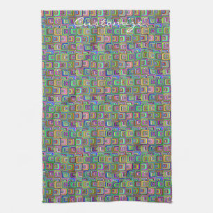 Groovy psychedelische hippie-stijl Thunder_Cove  Theedoek
