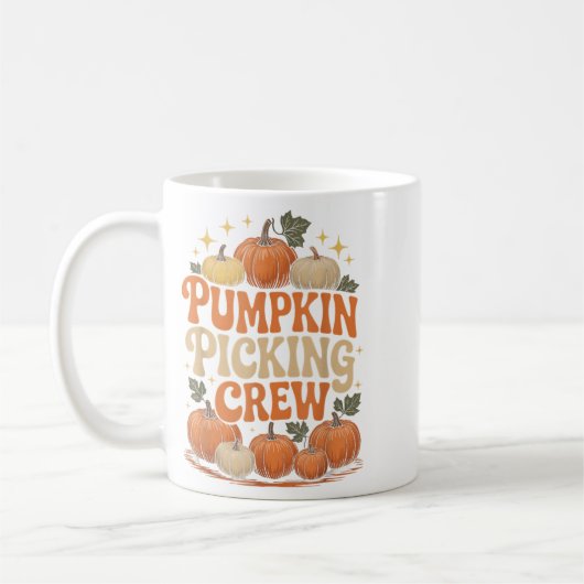 Groovy Pumpkin Cking Crew Matching Family Autumn F Koffiemok (Links)