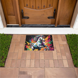 Groovy Race Paard Pop Art Deurmat