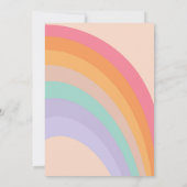 Groovy Rainbow 2nd Birthday Invitation (Dos)
