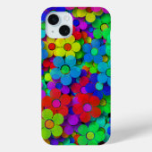 Groovy Rainbow Flowers Case-Mate iPhone Case (Achterkant)