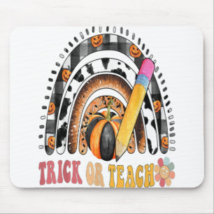 Groovy Rainbow Halloween Costume for Teacher Trick Muismat