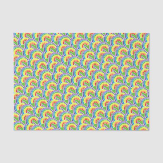 Groovy Rainbow Pattern Tissuepapier (Voorkant)