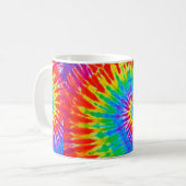 Groovy Rainbow Spiral Stropdas-Dye Mok (Voorkant links)