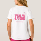 Groovy Rainbow Ten is een Vibe 60's retro daisy ro T-shirt (Achterkant)