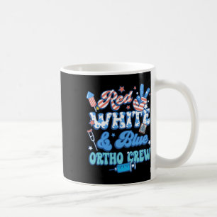 Groovy Red White Blue Ortho Crew Ortho Nurse 4th O Koffiemok
