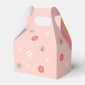 Groovy Regenboog Verjaardagsfeest Bedankdoosjes (Achterkant)