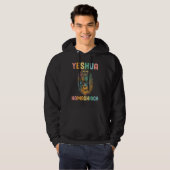 Groovy Religious Christian Bible Yeshua Hamashiach Hoodie (Voorkant volledig)