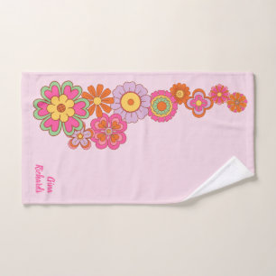 Groovy Retro 60s Hippie Bad Handdoek