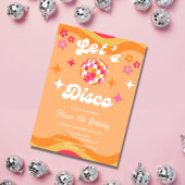 Groovy Retro 70s Laten we Disco Any Age Verjaardag Kaart