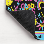 Groovy, retro 90, zwart muismat (Hoek)