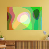 Groovy Retro Abstract art 710 Canvas Afdruk (Insitu (Woonkamer))
