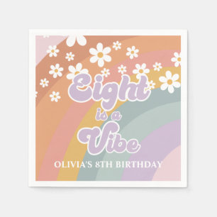 Groovy Retro acht is een Vibe Rainbow Servet