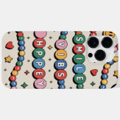 Groovy Retro Bead Armband Vibes iPhone Case (Achterkant (horizontaal))