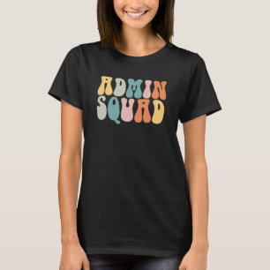 Groovy Retro Beheergroep Schoolsecretaris Retro Va T-shirt