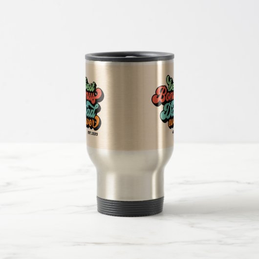 Groovy Retro Best Bonus Pap Ever Foto Fathers Day Reisbeker (Center)