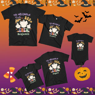 Groovy Retro Bijpassende familienaam Halloween Gho T-shirt